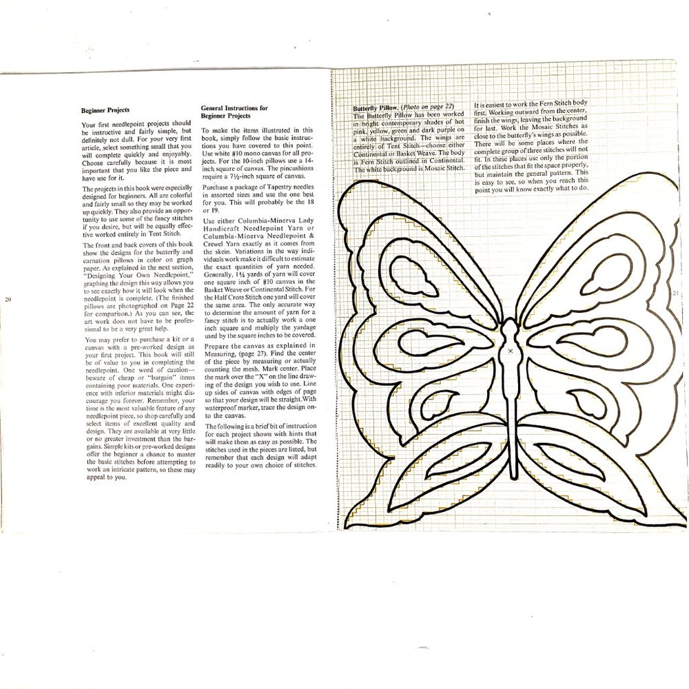 Beginner's Needlepoint Margaret Boyles Columbia Minerva Book 207 36 Pages 1972 - Picture 13 of 16